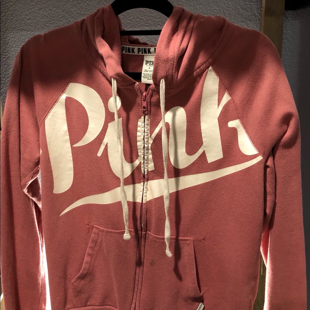 PINK zip up hoodie